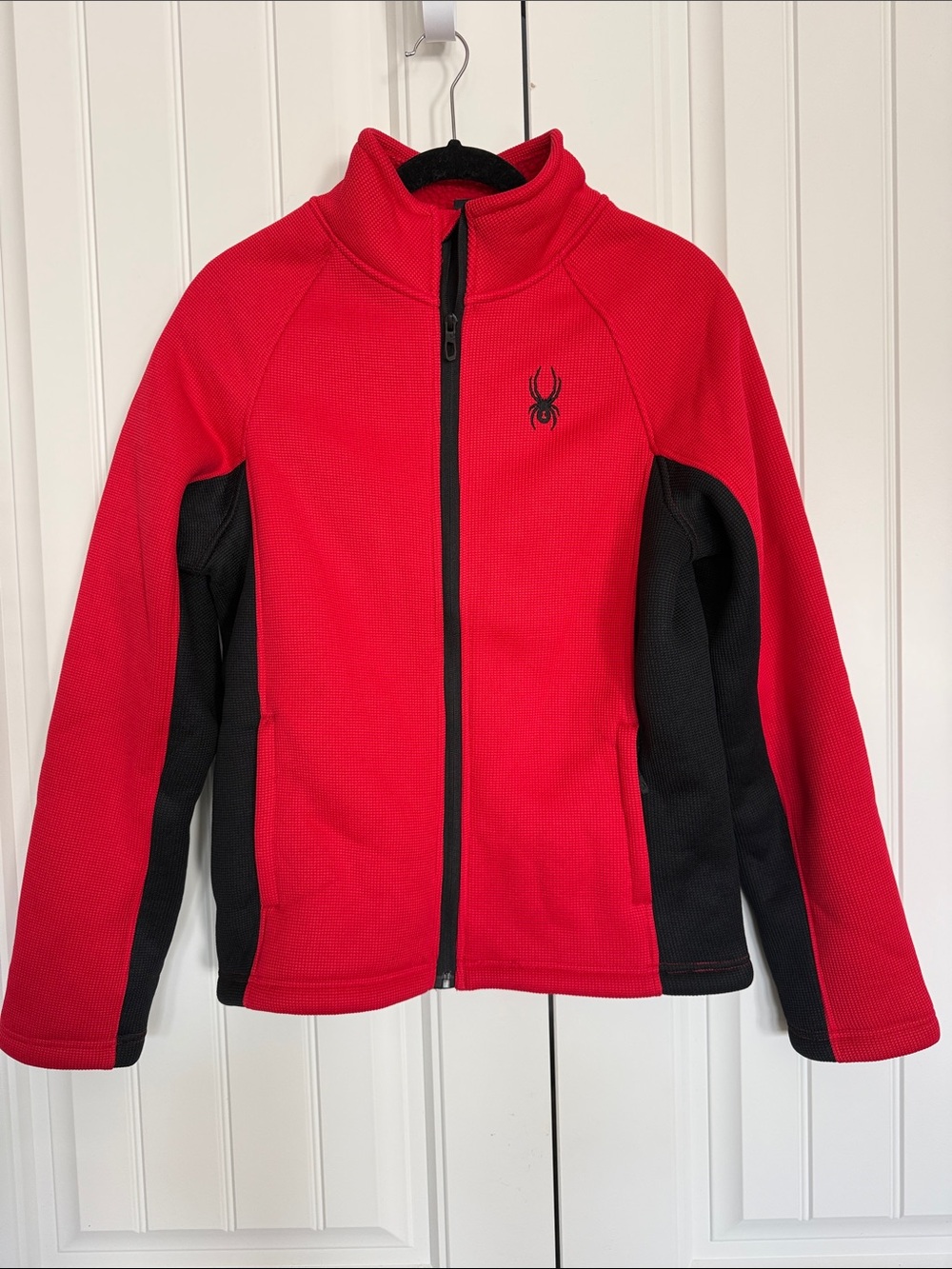 Spyder Red and Black Full-Zip Mens Jacket